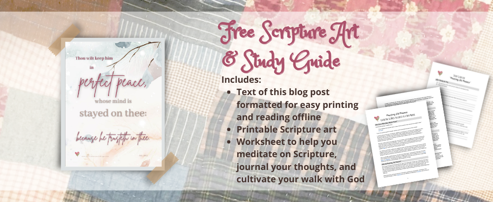 Practicing His Presence - Free Scripture Art & Study Guide